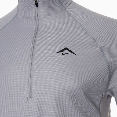 Pánska bežecká mikina Nike Trail Dri-Fit 1/2 Zip cement šedá/čierna