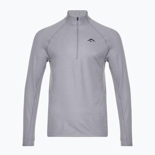 Pánska bežecká mikina Nike Trail Dri-Fit 1/2 Zip cement šedá/čierna