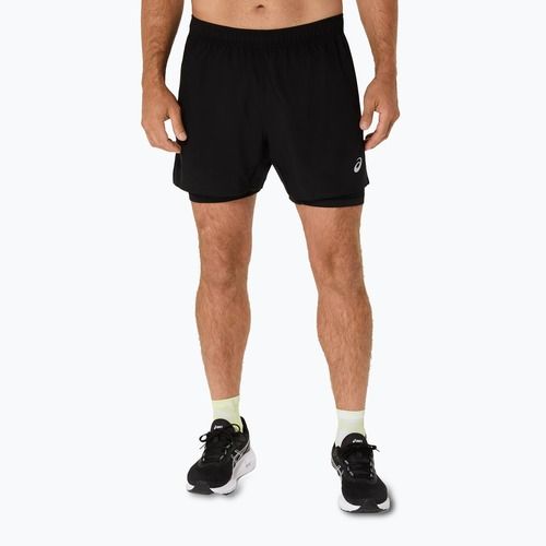 Pánske bežecké kraťasy ASICS Core 2N1 5IN performance black/performance black