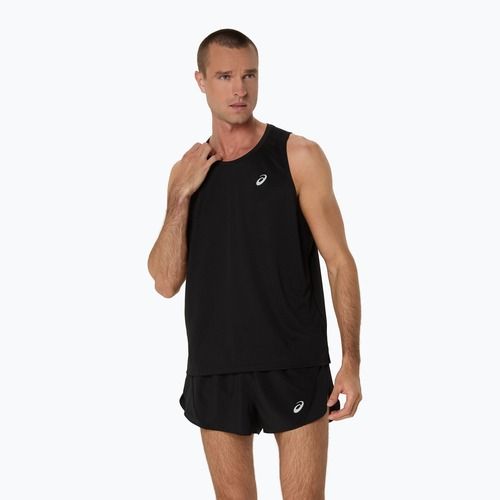 Pánske bežecké tielko tank top ASICS Core Singlet performance black