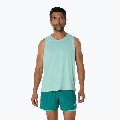 Pánske bežecké tielko tank top ASICS Core Singlet oasis green