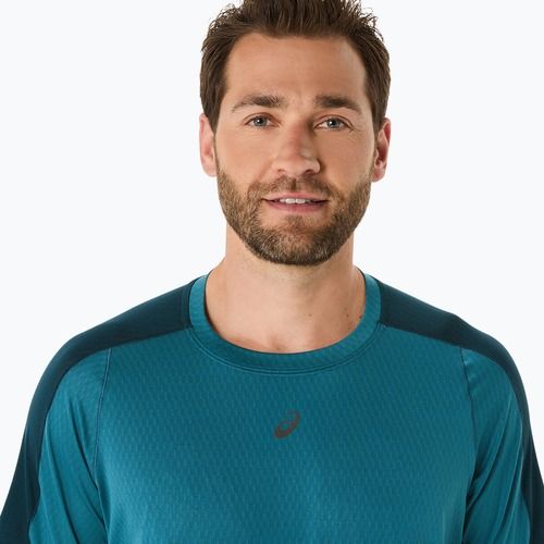 Pánske bežecké tričko ASICS Fujitrail Elite Top atlantis blue/saxon green
