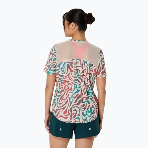 Dámske bežecké tričko ASICS Road All Over Print Top birch
