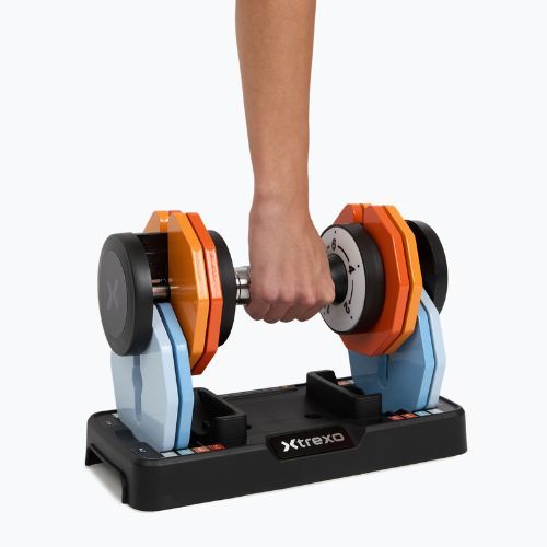 Nastaviteľná sada činiek XTREXO 2 x 10 kg viacfarebná