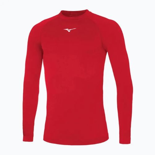 Pánske bežecké tričko Longsleeve Mizuno Uni Core red/white