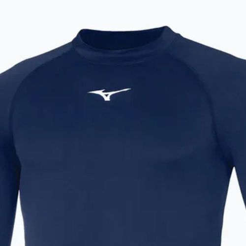 Pánske bežecké tričko Longsleeve Mizuno Uni Core navy/white