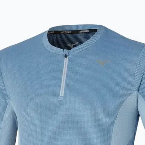 Pánske bežecké tričko LongsleeveMizuno Dryaeroflow Half Zip parisian blue