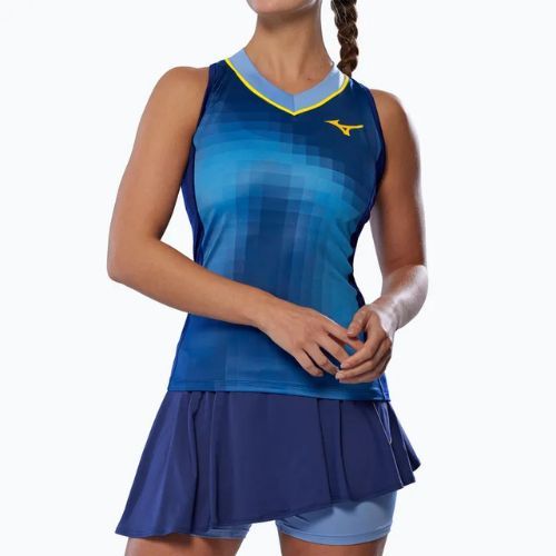 Dámske tričko Mizuno Frontier Tank W bellwether blue