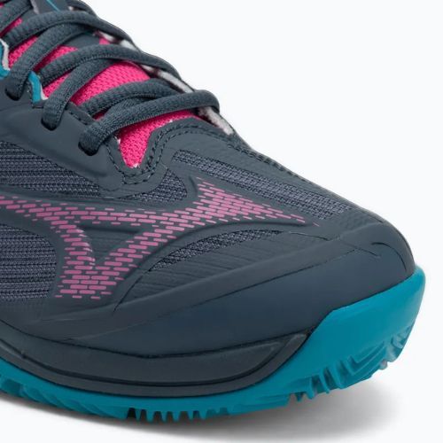 Dámské boty na padel Mizuno Wave Exceed Light 2 Padel midnight navy/ fuchsia purple/ enamel blue