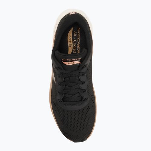 Dámske topánky SKECHERS Arch Fit 2.0 Glow The Distance black/rose gold