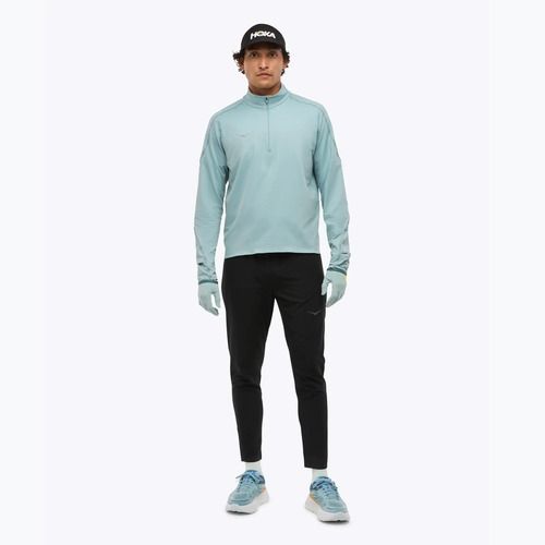 Pánska bežecká mikina HOKA GlideTech Quarter Zip druzy