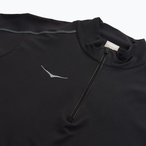 Pánska bežecká mikina HOKA GlideTech Quarter Zip black