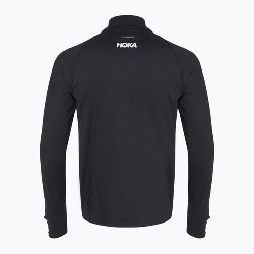 Pánska bežecká mikina HOKA GlideTech Quarter Zip black
