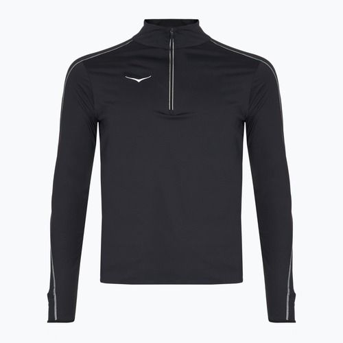 Pánska bežecká mikina HOKA GlideTech Quarter Zip black