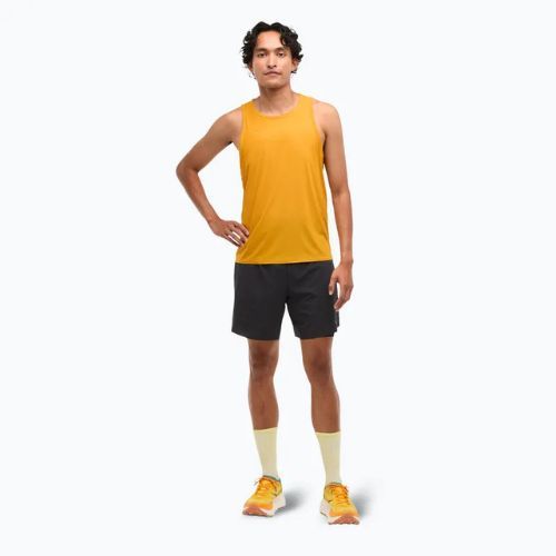 Pánske bežecké tielko HOKA Airolite Run Tank varsity yellow