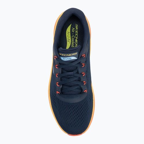 Pánske topánky SKECHERS Arch Fit 2.0 navy leather/multi trim