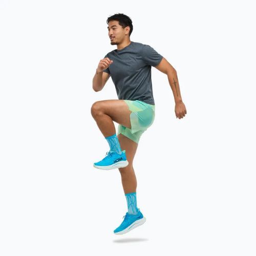 Pánske bežecké šortky HOKA Glide With Brief 5" tart apple mist