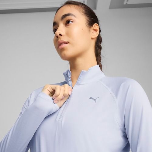 Dámska bežecká mikina PUMA Run Velocity Cloudspun 1/4 Zips cool weather/heather
