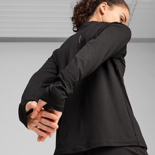 Dámska bežecká mikina PUMA Run Velocity Cloudspun 1/4 Zip puma black
