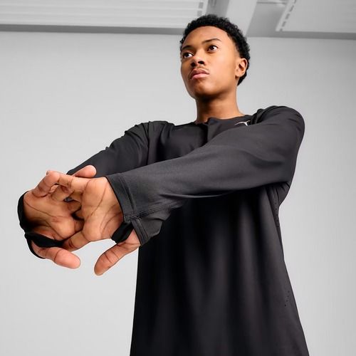 Pánske bežecké tričko longsleeve PUMA Run Cloudpun puma black