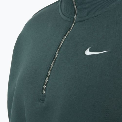 Dámska mikina Nike Sportswear Phoenix Fleece 1/2 Zip Cropped vintage green/sail