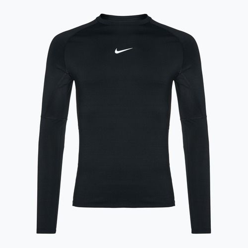 Pánske tréningové tričko s dlhým rukávom Nike Pro Warm LS black/white