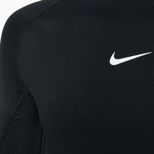 Pánske tréningové tričko s dlhým rukávom Nike Pro Warm LS black/white