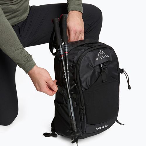 Turistický batoh KADVA vrecko na laptop 25 l čierny