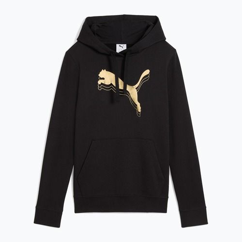 Dámska mikina PUMA ESS Metalic Hoodie TR black/metallic gold