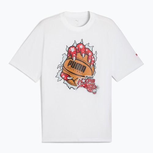 Pánsky basketbalový dres PUMA Hoopaverse Tee 3 puma white