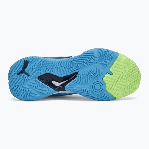 Pánske sálové topánky PUMA Solarstrike III luminous blue/club navy/fizzy apple