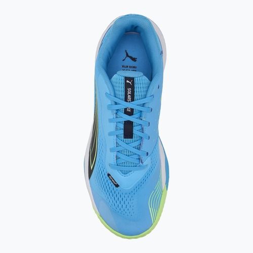 Pánske sálové topánky PUMA Solarstrike III luminous blue/club navy/fizzy apple