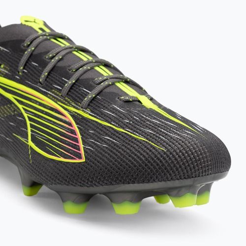 Pánske kopačky PUMA Ultra 5 Ultimate FG matte aged silver/yellow alert/sun struck