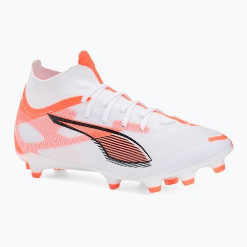 Pánske kopačky PUMA Ultra 5 Match+ FG/AG puma white/puma black/glowing red