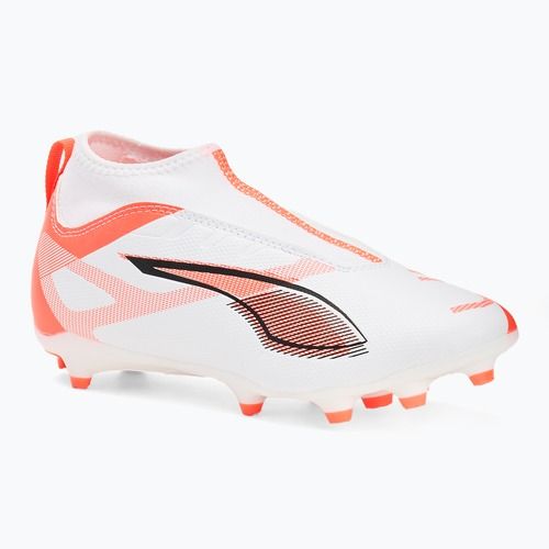 Detské kopačky PUMA Ultra 5 Match+ LL FG/AG Jr. puma white/puma black/glowing red