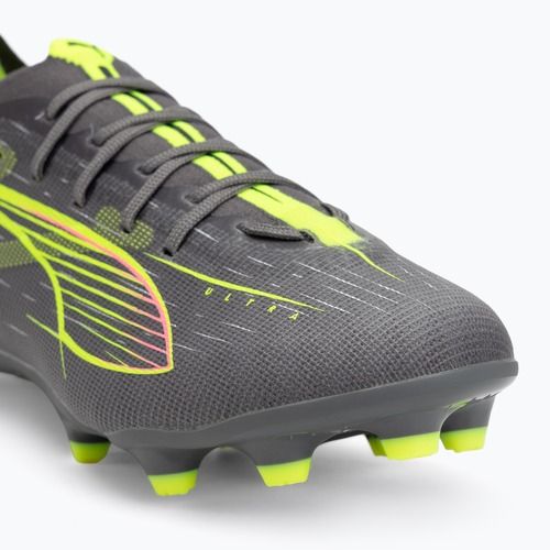 Detské kopačky PUMA Ultra 5 Pro FG/AG Jr matte aged silver/yellow alert/sun struck