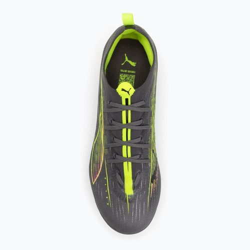Detské kopačky PUMA Ultra 5 Pro FG/AG Jr matte aged silver/yellow alert/sun struck