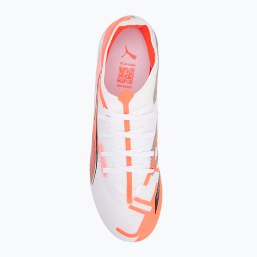 Pánske kopačky PUMA Ultra 5 Match FG/AG puma white/puma black/glowing red