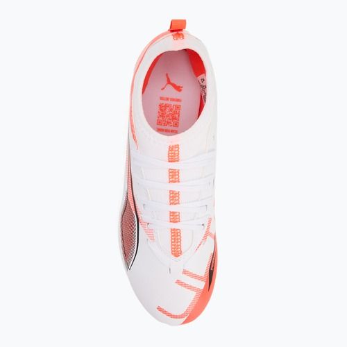 Detské kopačky PUMA Ultra 5 Match FG/AG Jr puma white/puma black/glowing red