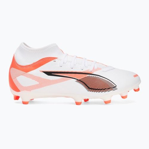 Pánske kopačky PUMA Ultra 5 Play+ FG/AG puma white/puma black/glowing red