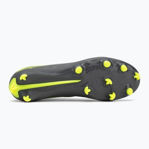 Pánske kopačky PUMA Ultra 5 Play+ FG/AG matte aged silver/yellow alert/puma aged silver