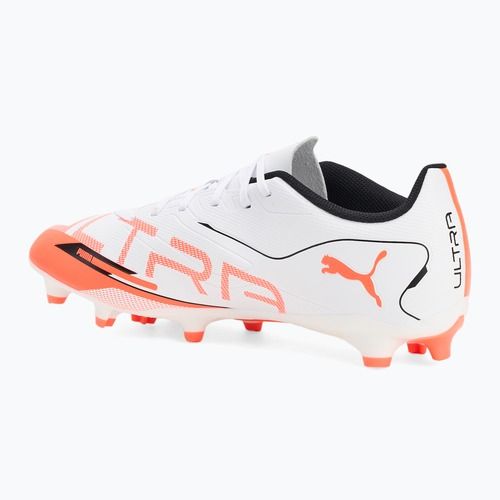 Kopačky PUMA Ultra 5 Play FG/AG puma white/puma black/glowing red