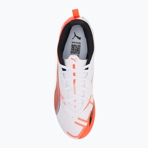 Detské kopačky PUMA Ultra 5 Play FG/AG Jr puma white/puma black/glowing red