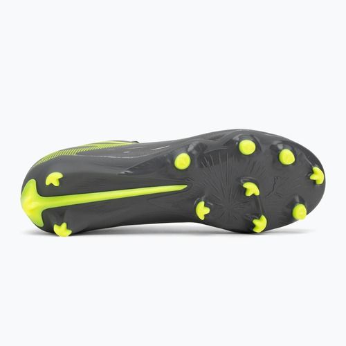Detské kopačky PUMA Ultra 5 Play FG/AG Jr matte aged silver/yellow alert/puma aged silver