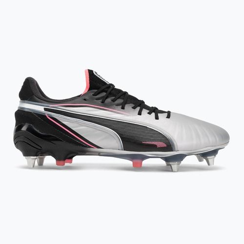 Pánske kopačky PUMA King Ultimate MxSG puma silver/puma black/sun struck/puma white