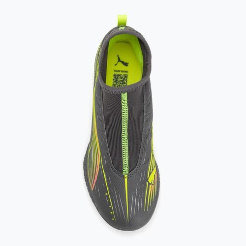 Detské kopačky PUMA Ultra 5 Match+ LL TT + Mid Jr matné stará strieborná/žltá výstraha/puma stará strieborná 