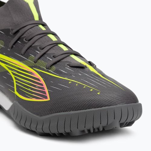 Kopačky PUMA Ultra 5 Match+ TT matná stará strieborná/žltá výstražná/stará strieborná