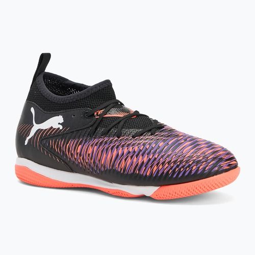 Detské kopačky PUMA Future 8 Match IT + Mid puma black/ puma white/ glowing red