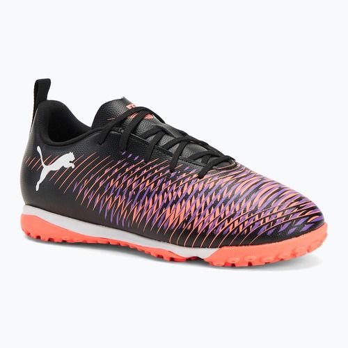 Detské kopačky PUMA Future 8 Play TT + Mid puma black/ puma white/ glowing red