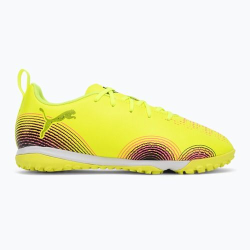 Detské kopačky PUMA Future 8 Play TT + Mid yellow alert/puma black/sun struck
